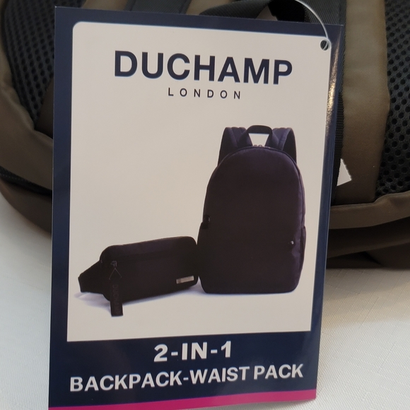 Duchamp London 2-in1 Backpack-Waist Pack in Brown - Picture 7 of 11